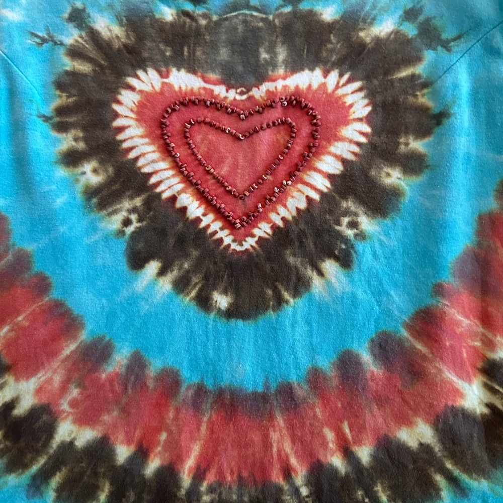 Tie Dye Heart Tank - Picture 2 of 3